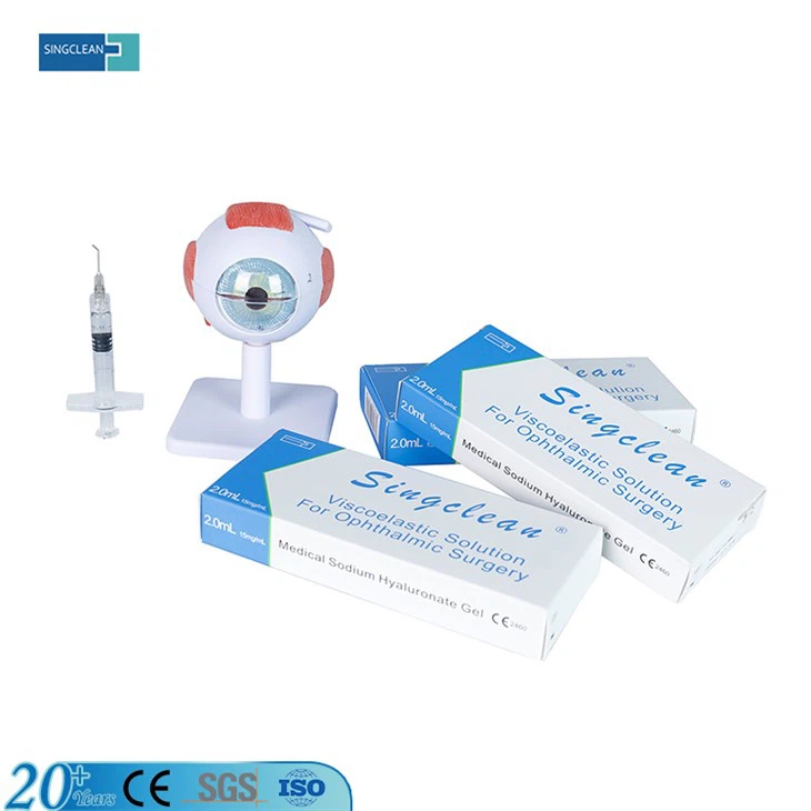 Inyección de solución viscoelástica de ácido hialurónico singlean para cirugía ocular oftálmica 15 mg/ml